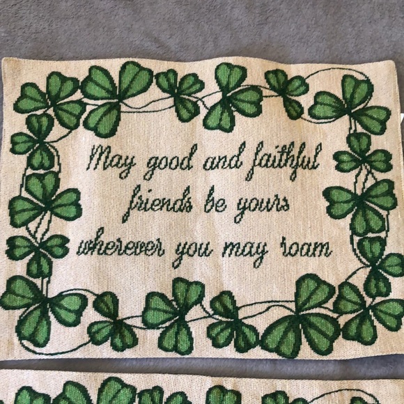 Windham Home St. Patrick’s Day Tapestry Placemat Shamrock 13x18 inches -Set of 2 - Picture 3 of 6